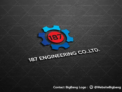 ผลงานออกแบบโลโก้งานวิศวกรรมเครื่องจักร branding design illustration logo