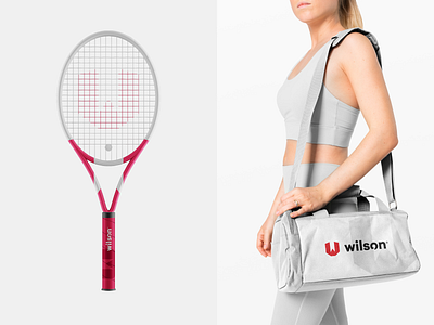 Wilson - Redesign Concept ball brand branding concept logo design logo logotype minimal red logo redesign rocket tennis logo vector w logo wilson wimbledon