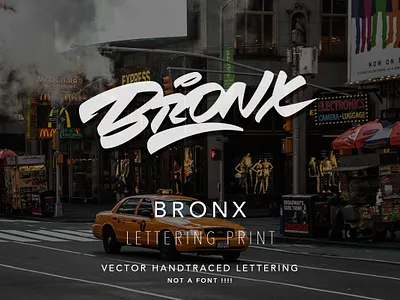 Bronx - vector lettering for sale bronx calligraphy design graffiti illustration lettering logo logotype new york process typography vector каллиграфия леттеринг