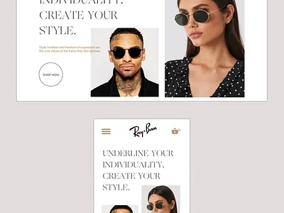 Ray-Ban store redesign concept app branding design mobile online marketing online shop online store rayban store tablet ui ux web