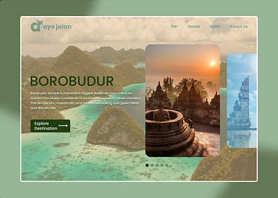 Ayo Jalan: Travel Landing Page app indonesia landing page tour travel travel app traveling travelling web web design website