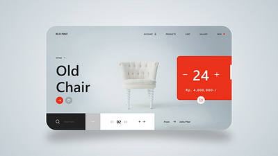 Old Chair Web UI Design adobe xd app app design art creative design graphic design illustration inspiration ui uidesign uiux uiux designer uiuxdesign uiuxdesigner uxdesign web ui web ui design web ui kit web uiux