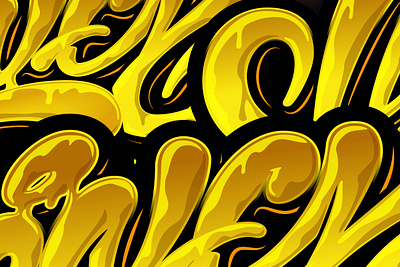 Honey (details) - vector lettering for sale bee brushpen calligraphy food graffiti honey illustration lettering logo logotype process sale sketch typography vector каллиграфия леттеринг