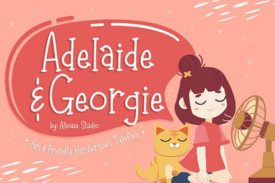 Adelaide and Georgie font handwrittenfont scriptfont typography