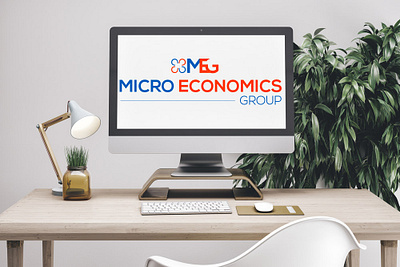 MICRO ECONOMICS GROUP branding design icon illustration logo minimal typography vector