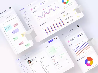 Hospital Management System (HMS) admin panel design animation design calander design doctor app doctor appointment hmsdesigns hospital hospital dashboard hospitals minimal mobile responsive design software design ui website