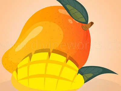Mango Vector Art adobe illustrator graphic design illustration vector art vector graphic vector illustration