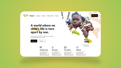 African Child Web UI Design adobe xd app app design art creative design graphic design illustration inspiration ui ui design uiux uiux designer uiuxdesign uiuxdesigner uxdesign web ui web ui design web ui kit web uiux