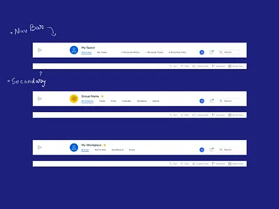 Navigation Redesign UX/UI Web App app design interactive interface menu navbar navigation navigation bar product design research team teams ui user flow ux uxdesign web web app work work management zoom