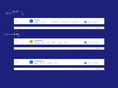 Navigation Redesign UX/UI Web App app design interactive interface menu navbar navigation navigation bar product design research team teams ui user flow ux uxdesign web web app work work management zoom