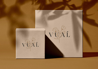 Vual Box Design beauty logo box design brand design brand identity branding design flower logo hijab branding illustration logotype packaging