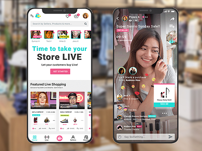 Live Stream Shopping Mobile App designexperience dubai designer experiencedesign interaction saudi arabia designer ui uiux user experience user interface design ux uxresearch