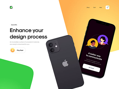 Mojo - Animation Concept animation design iphone12 landing minimal motion transition ui web