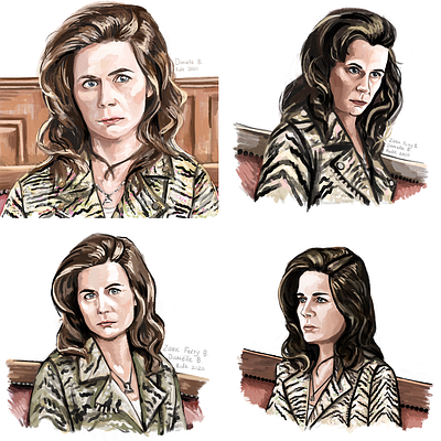 Courtroom sketches Undercover - Netflix original courtroom courtroom art courtroom sketch daniëlle bouman elise schaap netflix procreate undercover