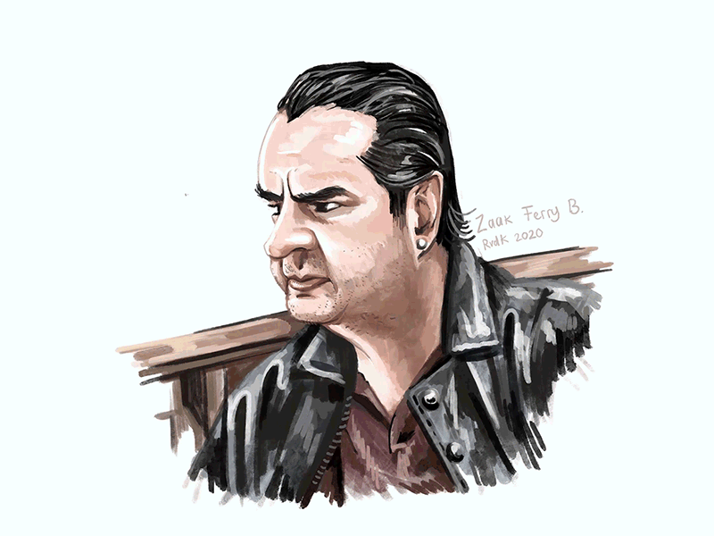 Courtroom sketch Ferry Bouman courtroom courtroom art courtroom sketch ferry bouman netflix netflix undercover procreate rechtbanktekening undercover