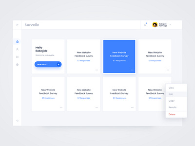 Survey Dashboard dashboard dashboard app dashboard design dashboard template dashboard ui survey app ui design ux design
