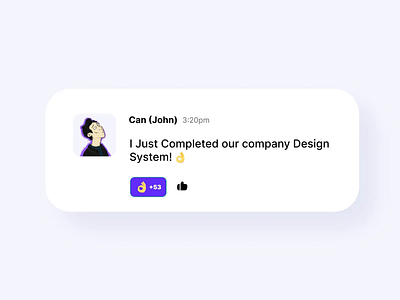 Slack micro component UI done in Figma animation app design branding dashboad design illustration logo message minimal motion graphics popular slack typography ui ux vector web