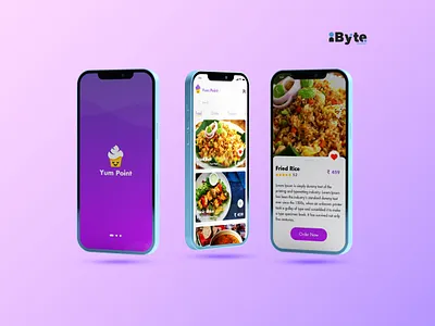 Food App Design Concept branding design flat icon minimal typography ui ux vector web