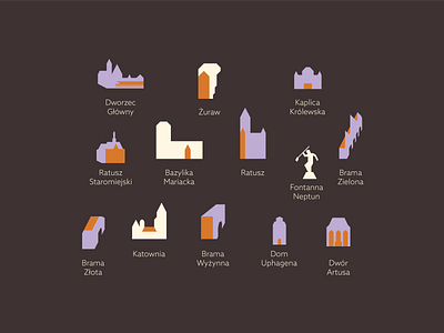 icons design - city guide: Gdansk with locals app flat icon minimal negativespace symbol symbol design symbol icon vector