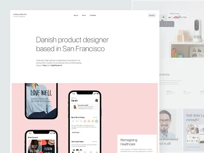 Shot #15337105 flat ios minimalistic personal portfolio product design web website