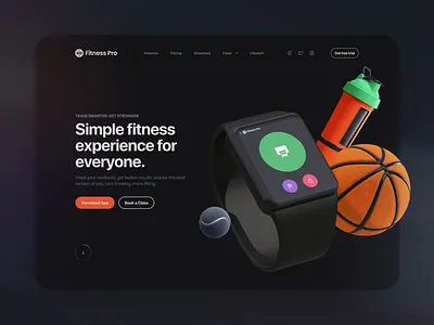 Fitness Pro I animation design motion ui ui8 ux