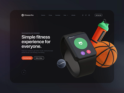 Fitness Pro I animation design motion ui ui8 ux