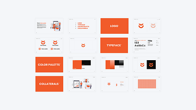 Viral Junkie - Brand Guidelines brand brand identity branding branding concept branding design branding guide branding guidelines branding identity concept icon illustration logo orange typography viral junkie