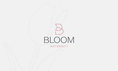 Maternity Boutique Logo bloom branding flower logo letter b logo logo design retail logo