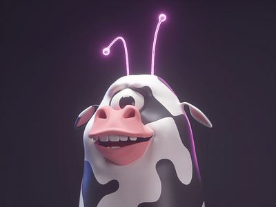 Mutantcow 3d 3dillustration branding c4d character cinema4d design icon illustration octanerender web