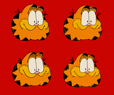 The Garfield adobe illustrator cartoon cats commission design garfield gouache illustration painting paws inc