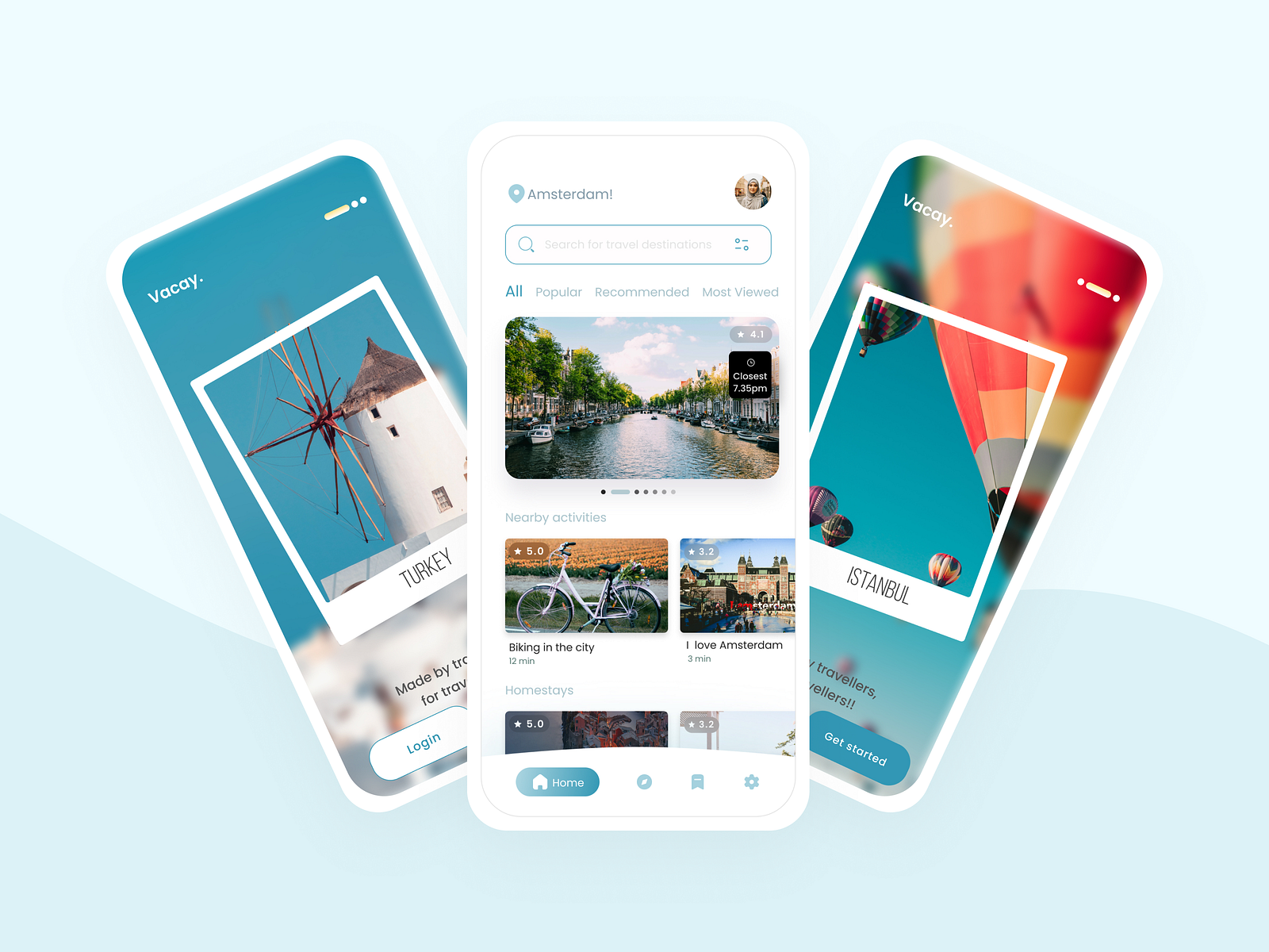 Travel and Vacation Mobile App UI/UX Design by Priyanka on Dribbble