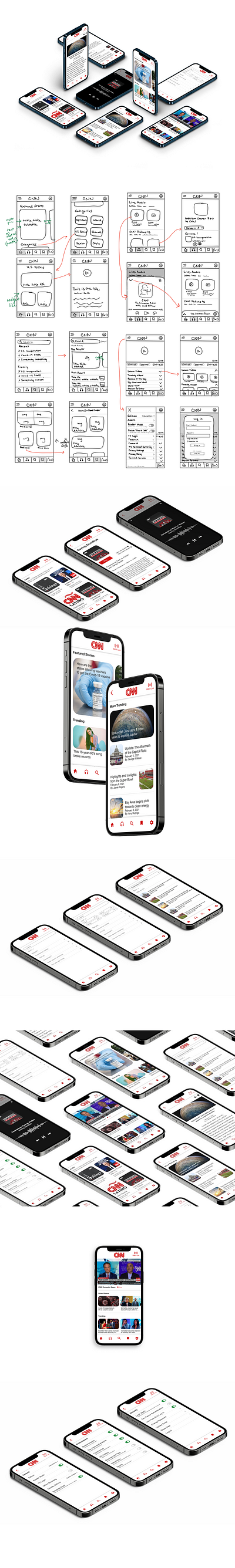 CNN Mobile App ui