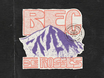 Xtreme Verbier 2021 - Bec De Rosses bec de rosses freeride freeride skiing freeride world tour freeski freeskier fwt handlettering illustration illustrator lettering mountain nature illustration stamp stamp design true grit texture supply type typography wordmark xtreme verbier