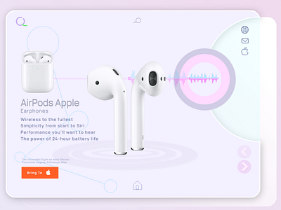 airpods apple | Hero Page airpods branding uidesign