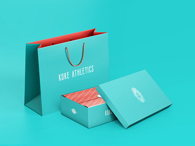 Branding and Packaging Design for Koke Athletics apparel apparel design apparel logo bag box branding clothing clothing brand fitness gym healthy lifestyle marca de roupa package design packaging packaging design shoes sport sports wear