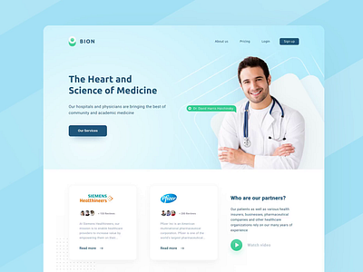 Medical Clinic UI Design design agency health health app healthcare healthtech moken ui ui ux ui design ux ux design web design