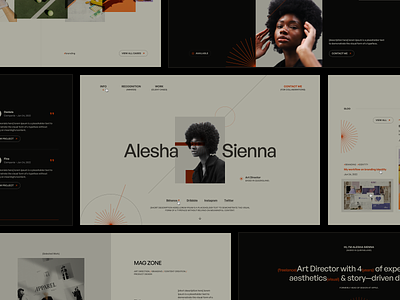 Sienna Portfolio (Webflow & Figma) cv design figma personal portfolio template webflow