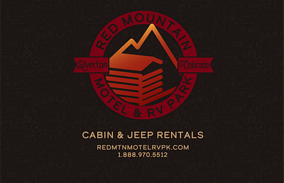 Red Mountain Motel & R.V. Park Logo ReDesign branding design designer graphic design logo logodesign logoredesign pattern typeface typography