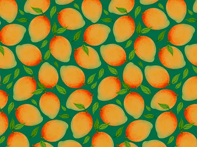 Mangos botanical digital illustration digital painting food fruit illustration mango mangos procreate repeat pattern summer surface design surface pattern