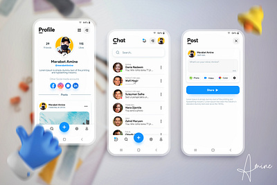 Dima+ android messanger socialmedia uiuxdesign