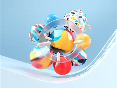 Spring Colors 3d c4d design illustration texture
