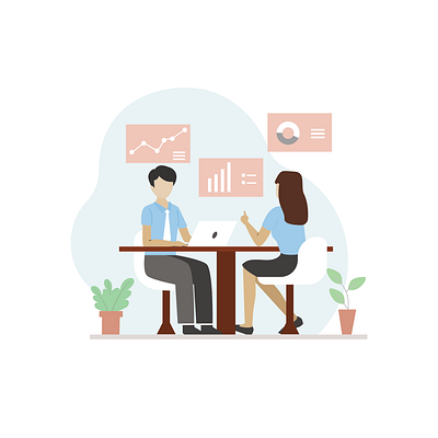 team discussion design flatdesign illustration vector