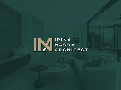 Irina Naora Architect architect branding character design exterior icon illustration ina interior logo logomark logotype symbol vector