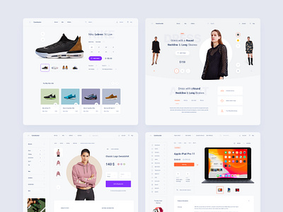 Commerce Templates adobe xd design interface product product design product page template ui ui kit ux web web deisgn