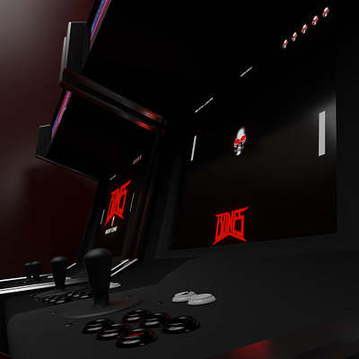 005 - Game Over 3d 3d art 3d artist 3d design 3d designer 3d modeling arcade artist blender 3d cgart video game