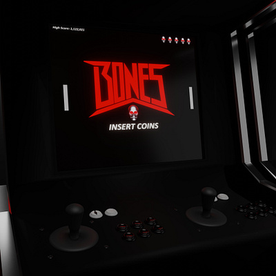 005 - Game Over 3d 3d art 3d artist 3d design 3d designer 3d modeling arcade artist blender blender 3d video game