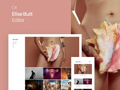 Fabrik x Elise Butt clean design editing editor editorial editorial design female feminine film website filmmaker international womens day portfolio portfolio design portfolio site portfolio website website website builder women empowerment