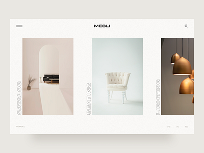 Furniture Store Concept branding concept design furniture furniture shop furniture store furniture website mebli minimalism shop store ui ui design web design