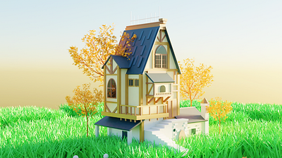 Vikings home 3d art 3d artist 3dart blender3d home illustration lowpoly3d photoshop trending uidesign