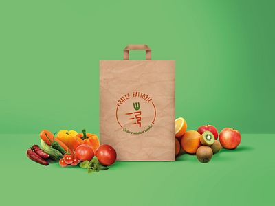 Dalle Fattorie | shopping bag adobe agricultural agriculture brand design brand identity branding branding design design farm farm branding farm logo farming fast food food healthy logo photoshop shopping bag vector vegetables